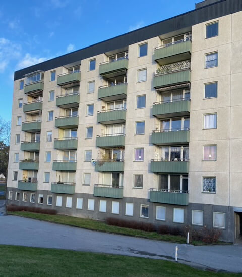Flerfamiljshus hos Sollentunahem