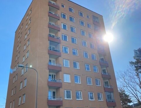 Flerfamiljshus i Bandhagen där vi gjort stambyte